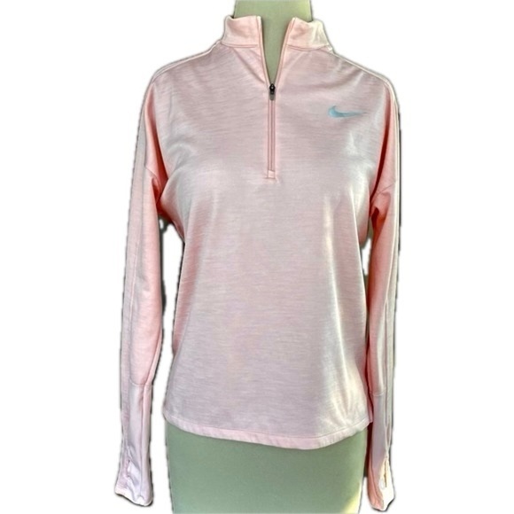 Nike Women’s Longsleeve Dri-Fit Running Pullover Pink, Size M - Picture 1 of 11